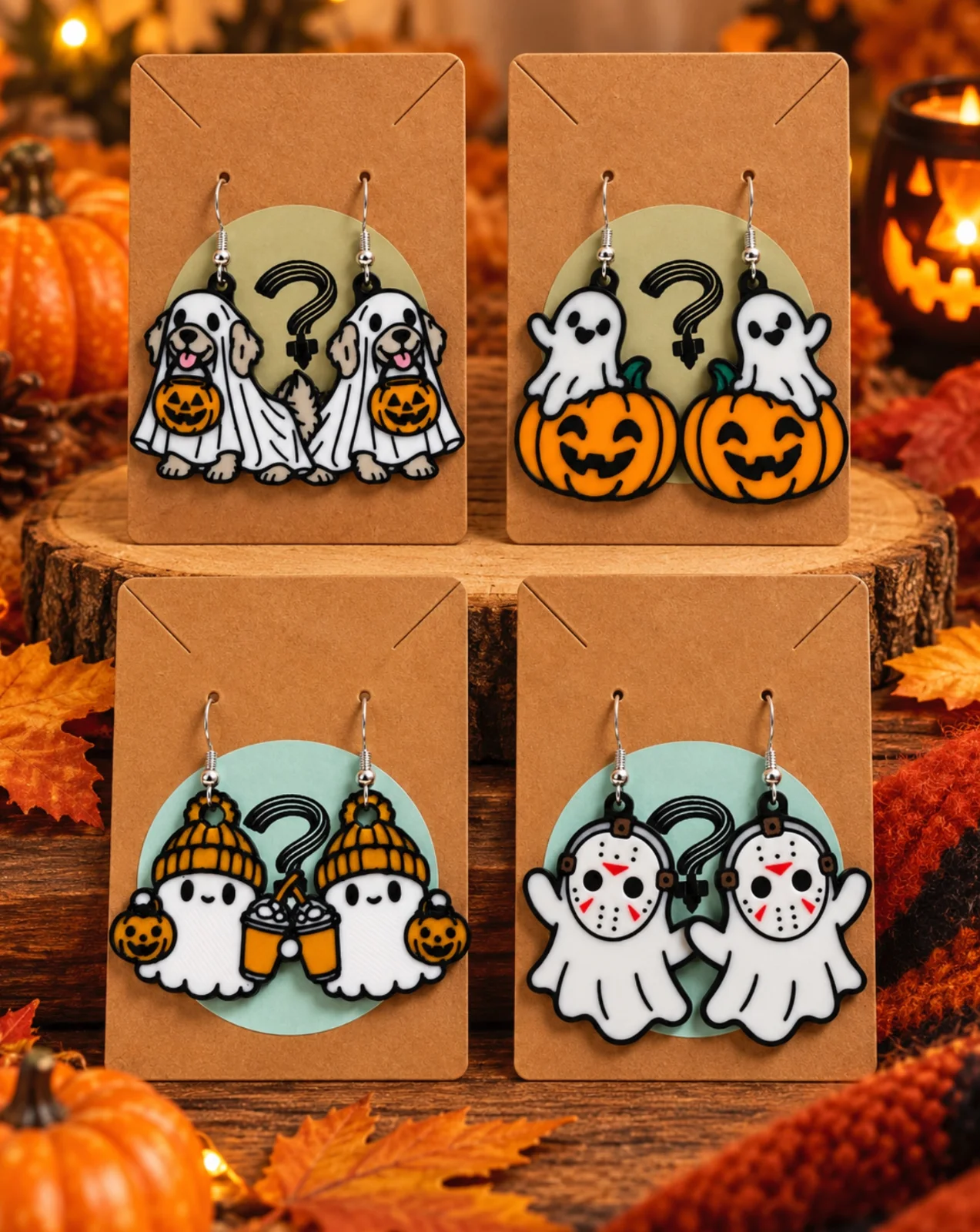 Spook-tacular Halloween Earrings! 🎃👻